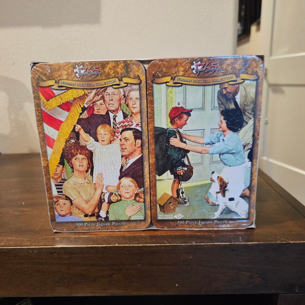 Norman Rockwell Limited Edition Puzzle 4 Pack